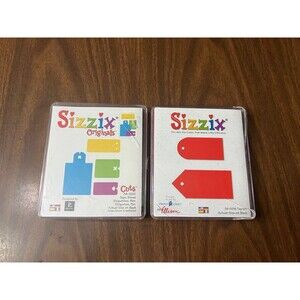 Sizzix Original Dies Red Cuts Tags Set Lot 381205 380236 Craft Scrapbooking